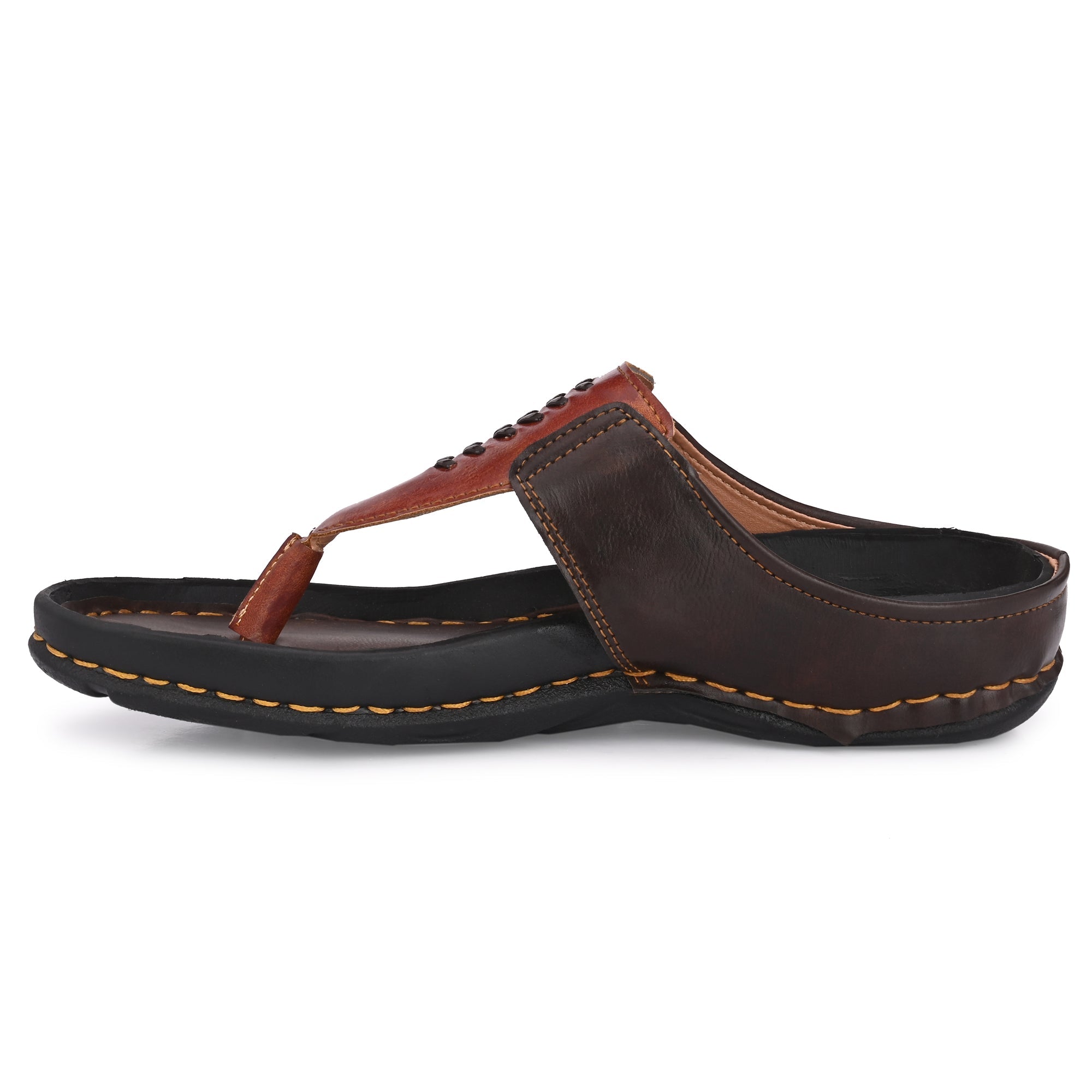 AKWWMY mens slipper， Mens Cow Leather Slippers Handmade Men Sandals Summer  Beach Slippers Quality Flip-flops Slippers Large (Color : Black, Size :  '47) price in Saudi Arabia | Amazon Saudi Arabia | kanbkam