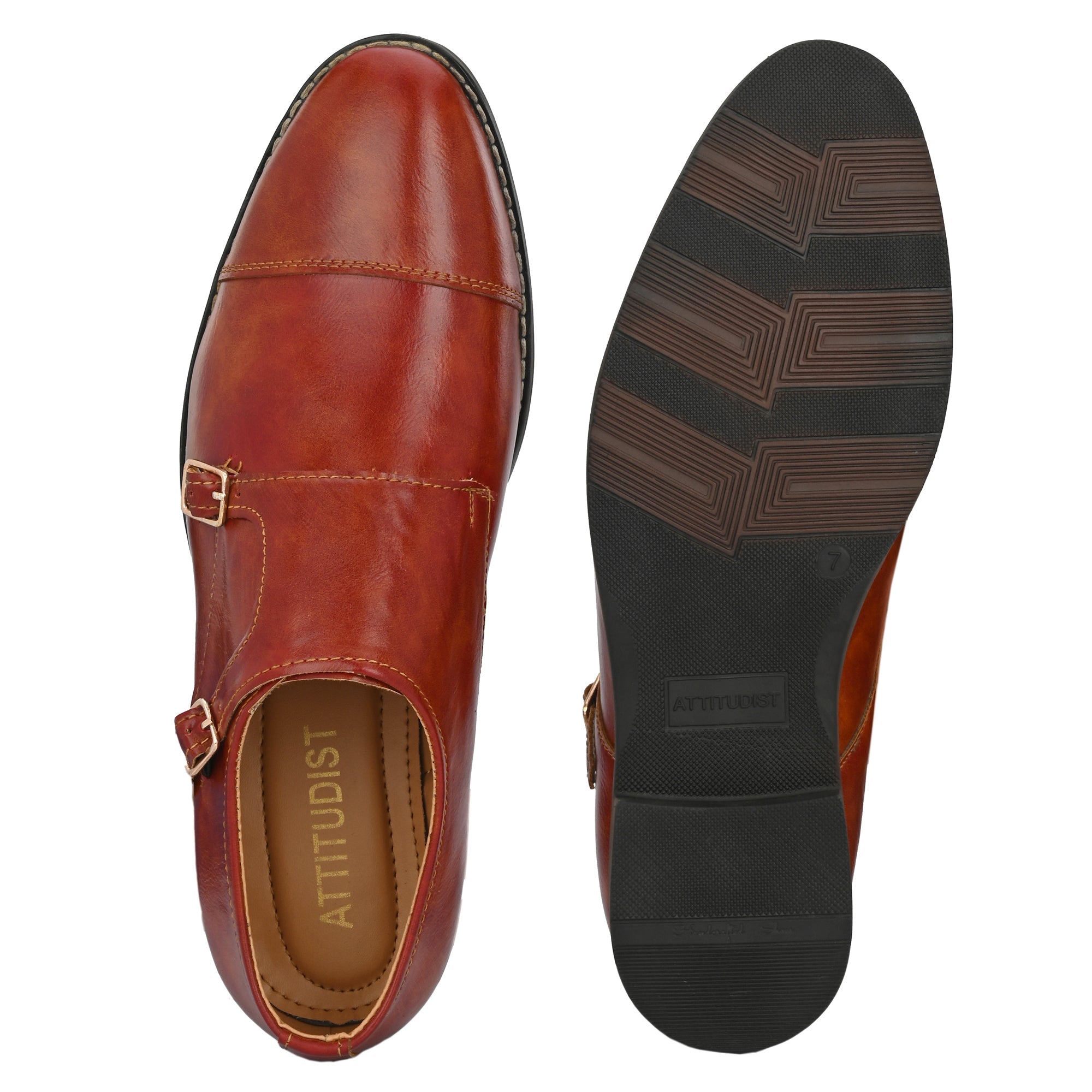 tan-double-monk-strap-attitudist-shoes-for-men-with-buckle-sp4c