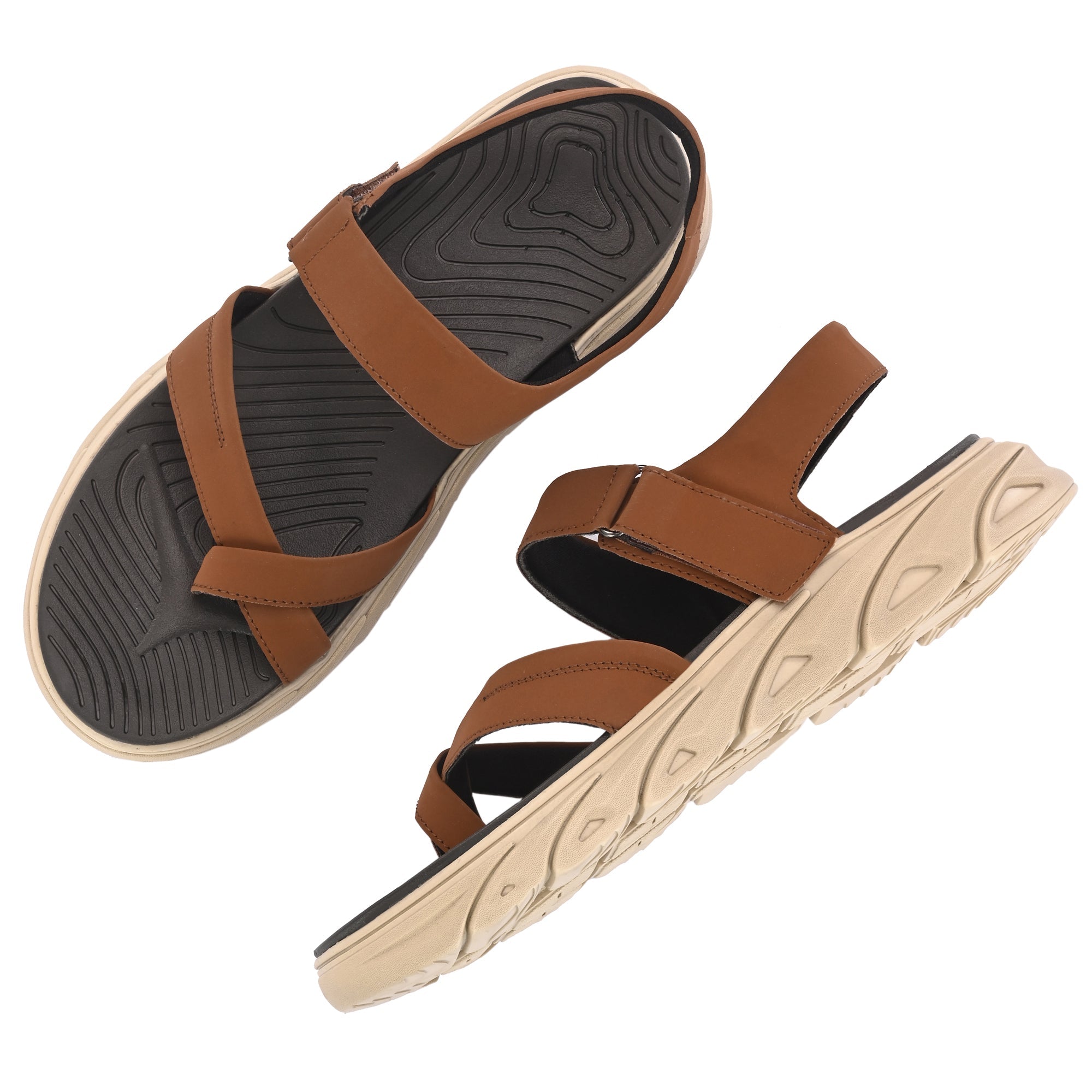 Ultimate Comfort: Handmade Black Leather Sandals for Men