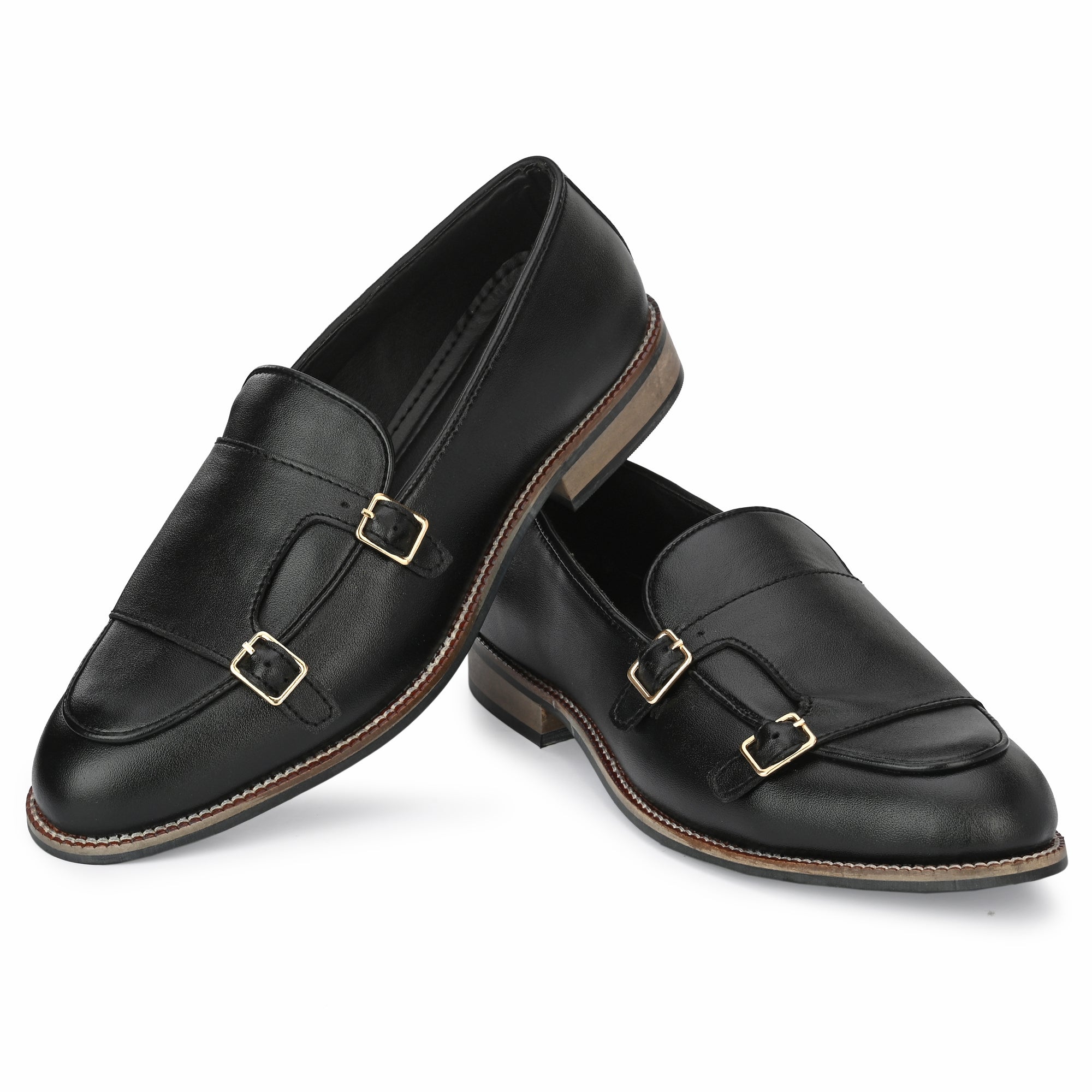 attitudist-matte-black-double-monk-strap-slip-on-shoes-for-men