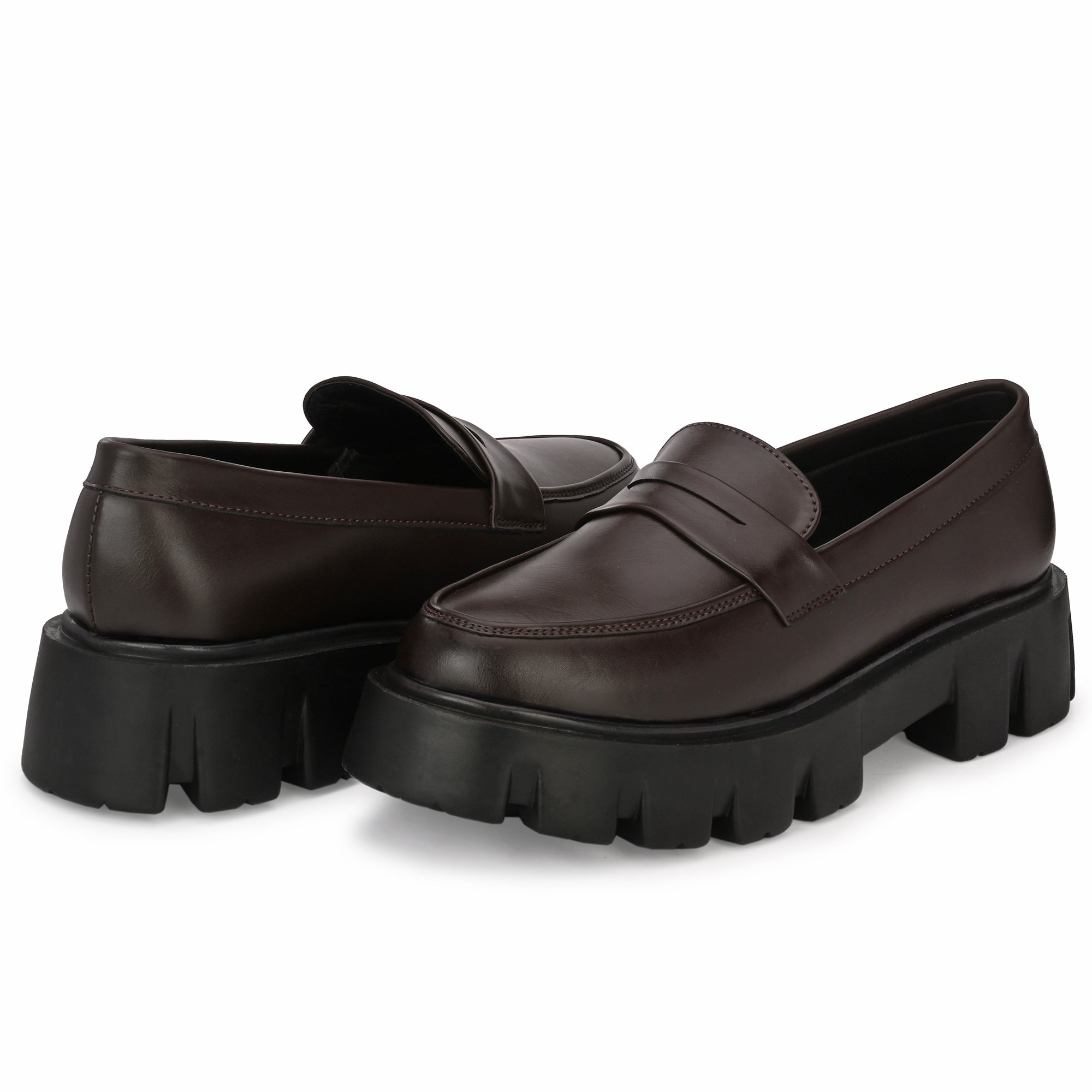 High heel hotsell penny loafers