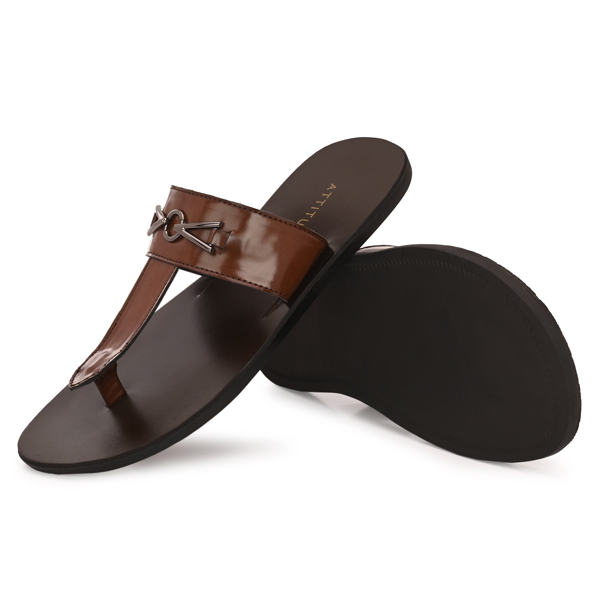 attitudist-brown-kolhapuri-slippers-with-silver-brooch